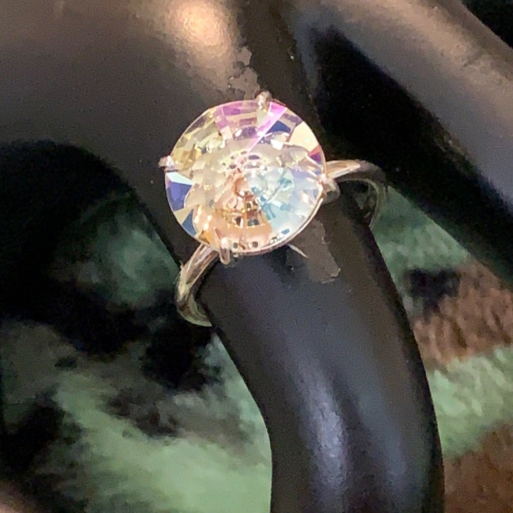 Lumingreen Swarovski Crystal stamped.925 ring